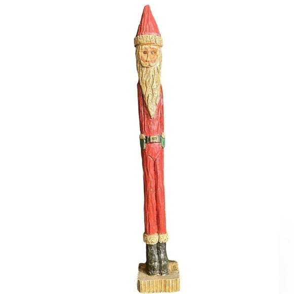 Wangs vintage stick Santa 1993  9in Christmas St Nick   #6 - Picture 1 of 3